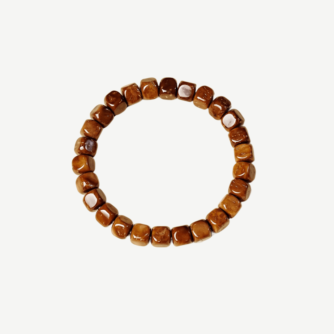 Natural Kukka Bodhi Wood Mala Bracelet : - Seekcase