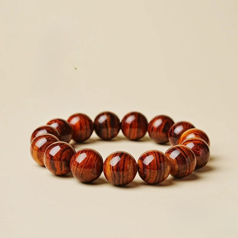 Creative Ember Mala – Huanghuali & Sandalwood Bracelet : - Seekcase