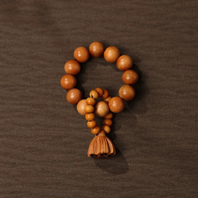 Peach Wood Cinnabar Meditation Tool : Pure Wood 8mm - Seekcase