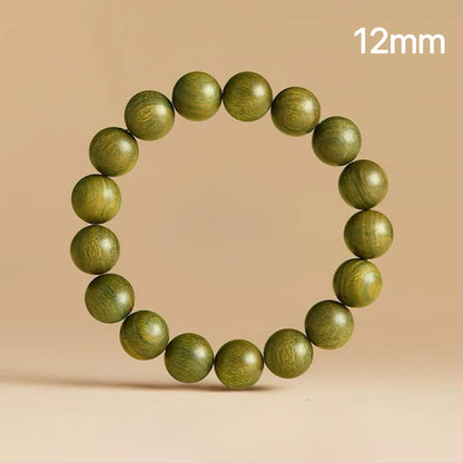 Sweet Green Sandalwood Beads - Oxidizing Prayer Bracelet : Green 12mm - Seekcase