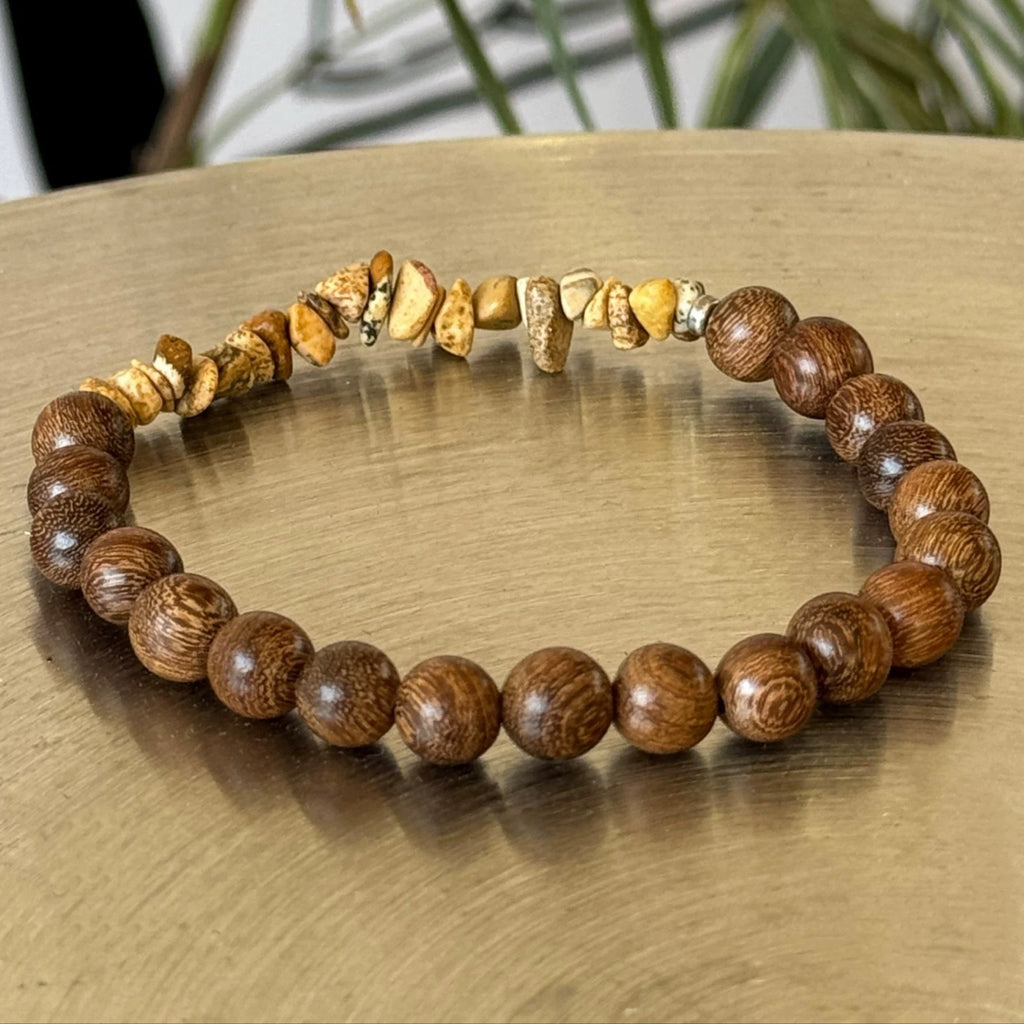 Sandalwood Chip Serenity Bracelet : - Seekcase