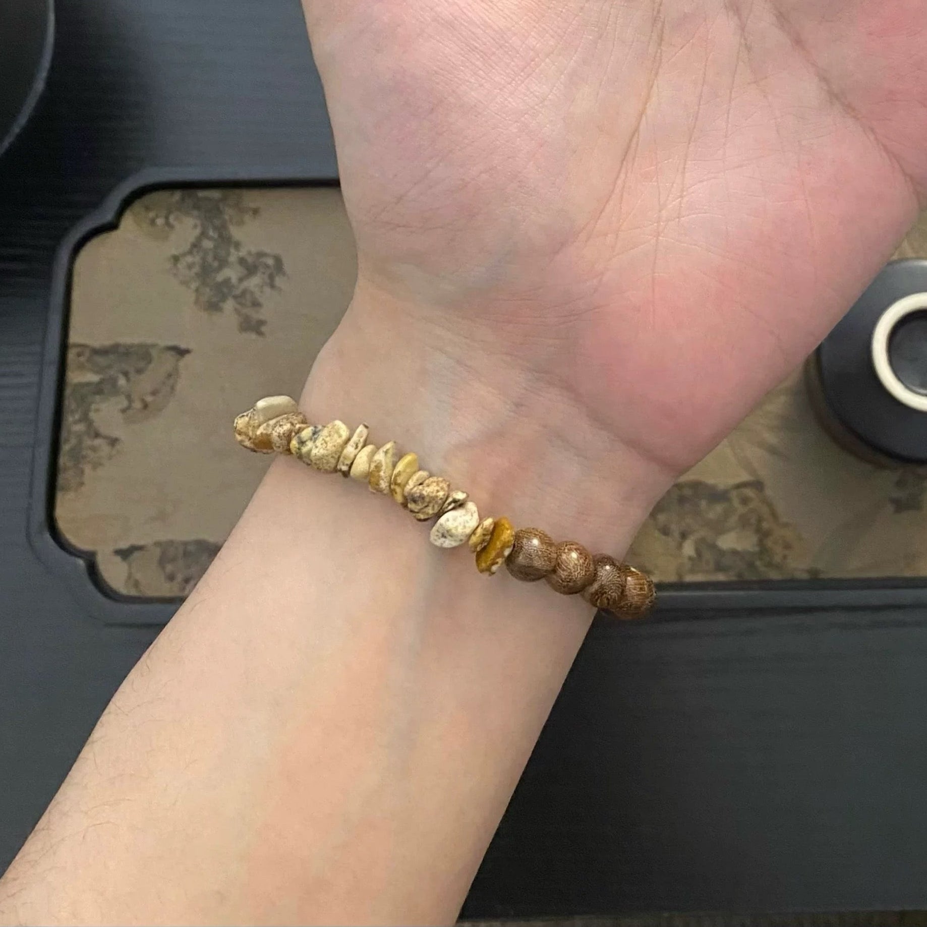 Sandalwood Chip Serenity Bracelet : - Seekcase