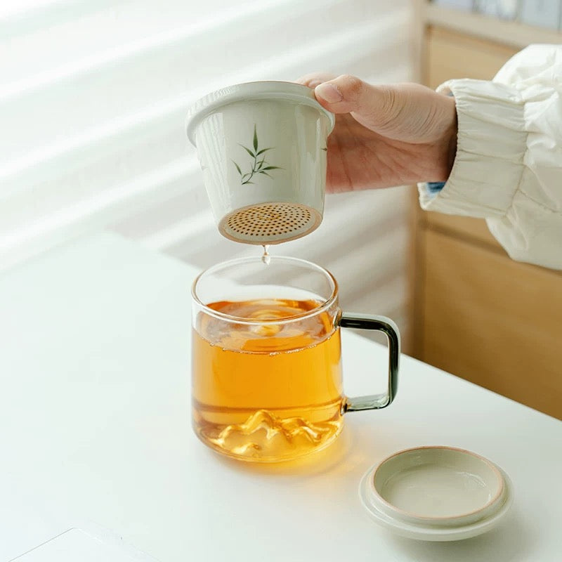 Bamboo All-in-One Tea Mug : - Seekcase