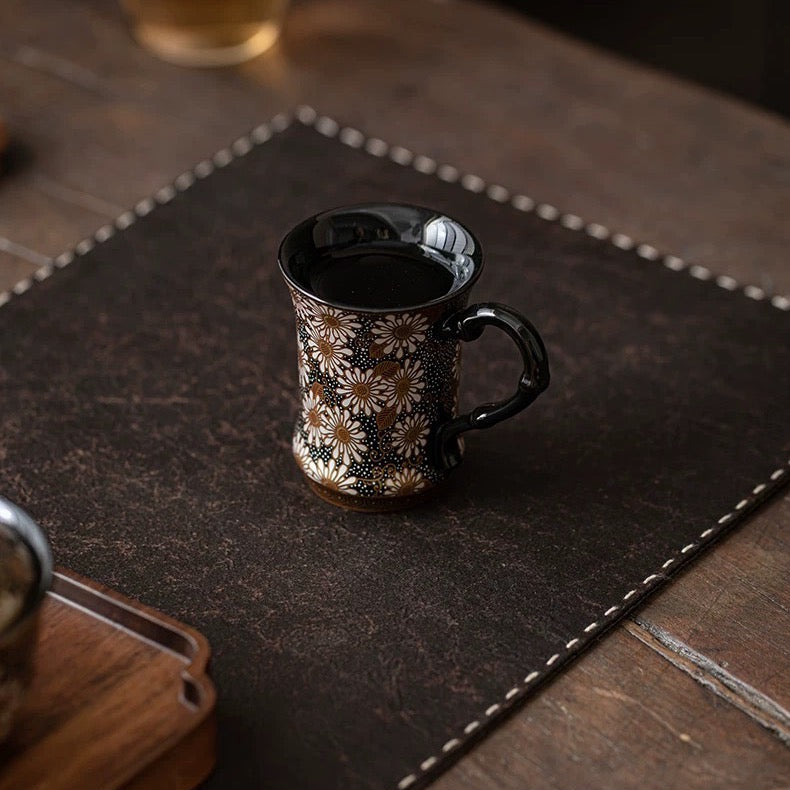 Daisy Handle Tea Cups, Set of 2