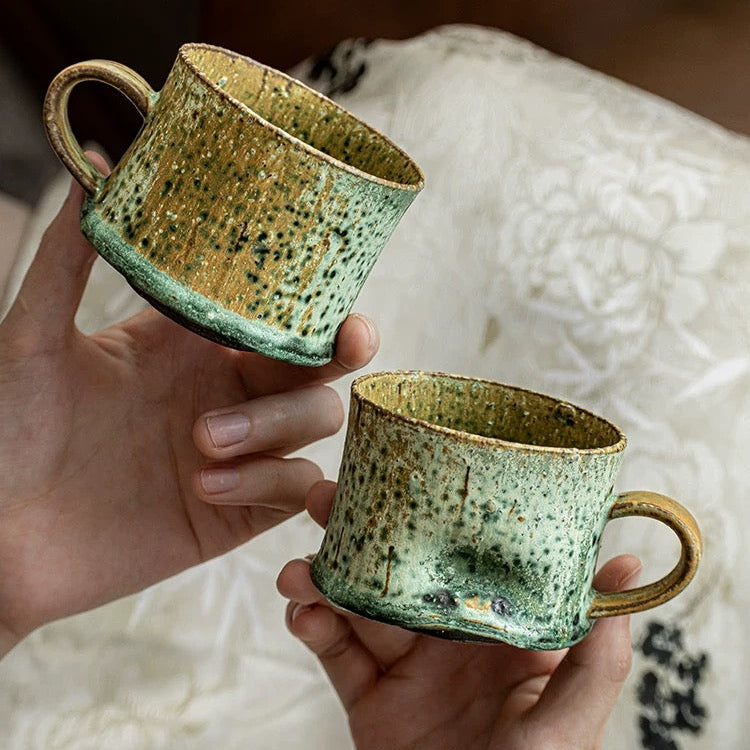 The Hand-Pinched Stoneware Coffee Mug 200ml : - Seekcase