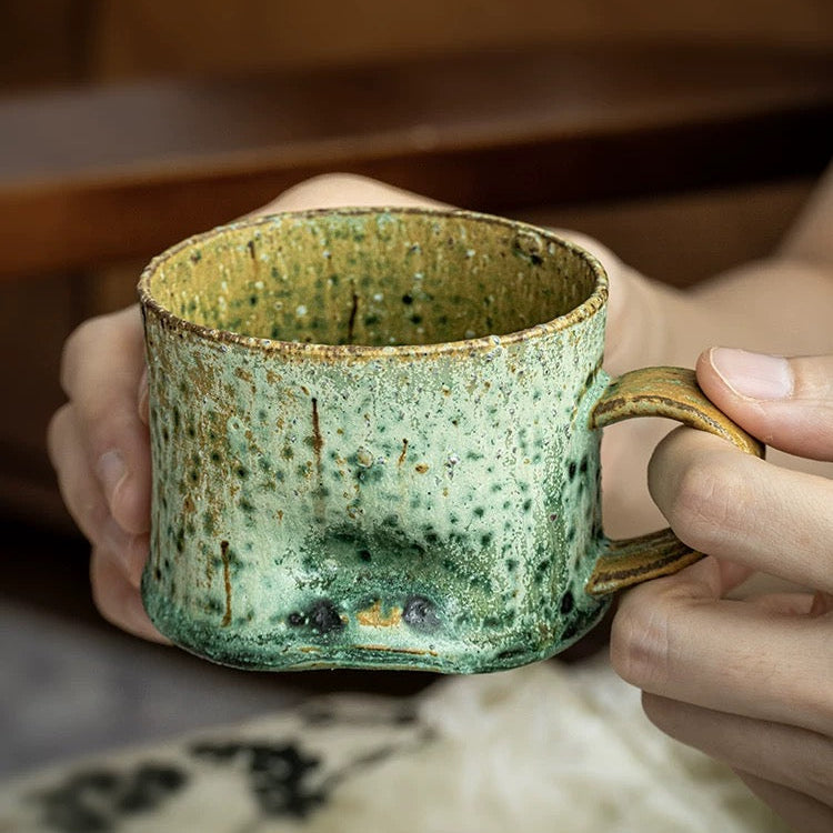 The Hand-Pinched Stoneware Coffee Mug 200ml : - Seekcase