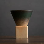 The Obelisk Wabi-Sabi Latte Art Cup 180ml : Ink Moss - Seekcase