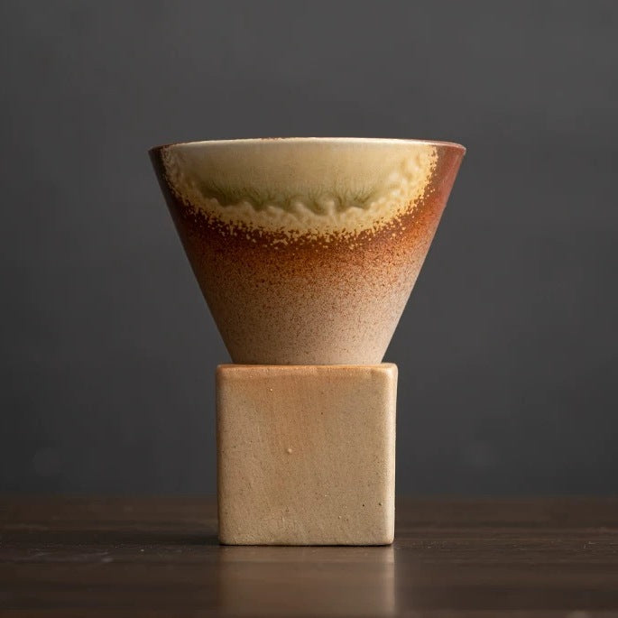 The Obelisk Wabi-Sabi Latte Art Cup 180ml : Iron Rust - Seekcase