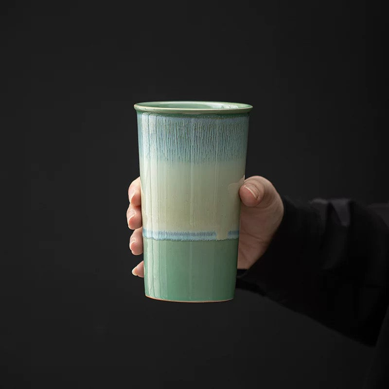 Flow Ceramic Cola & Milk Cup 380ml : - Seekcase