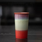 Flow Ceramic Cola & Milk Cup 380ml : Red - Seekcase