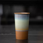 Flow Ceramic Cola & Milk Cup 380ml : Orange - Seekcase