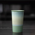 Flow Ceramic Cola & Milk Cup 380ml : Green - Seekcase