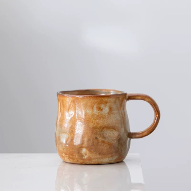 Sunset Wood-fired Coffee Cup 210ml : Pot-Bellied (180ml) - Seekcase