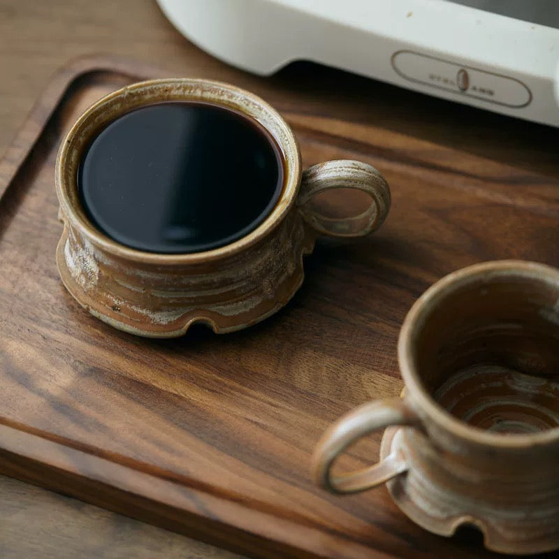 Black Tea Ember Wood-fired Cup 140ml : - Seekcase