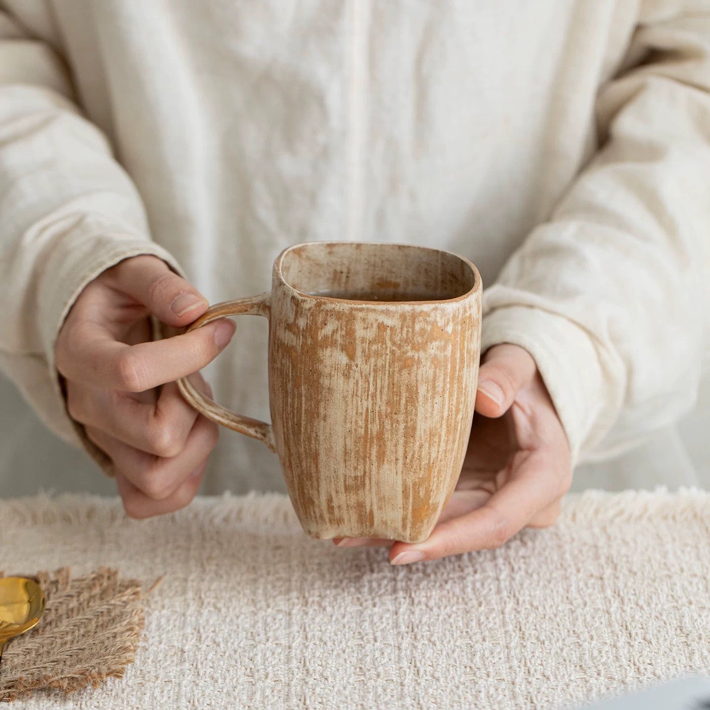 Golden Wheat Tall Coffee Mug 330ml : - Seekcase