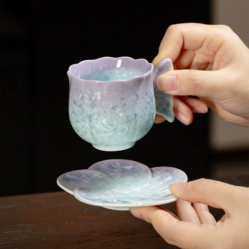 Monarch Crystal Coffee & Tea Set 80ml : - Seekcase