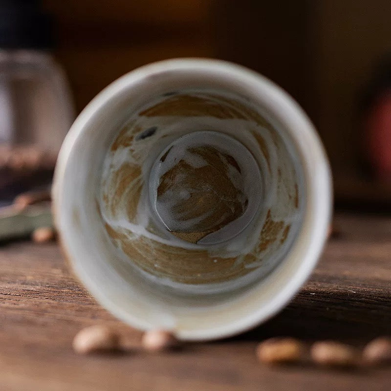 Artisan Hand-Painted Stemmed Sake Cup 210ml : - Seekcase