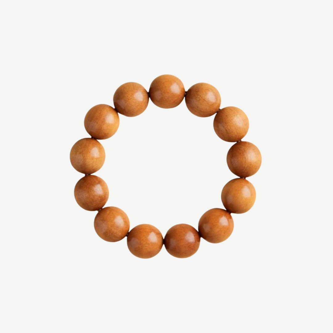 Mountain Guardian Mala – Sacred Peach Wood Purification Bracelet : - Seekcase