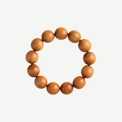 Mountain Guardian Mala – Sacred Peach Wood Purification Bracelet : - Seekcase