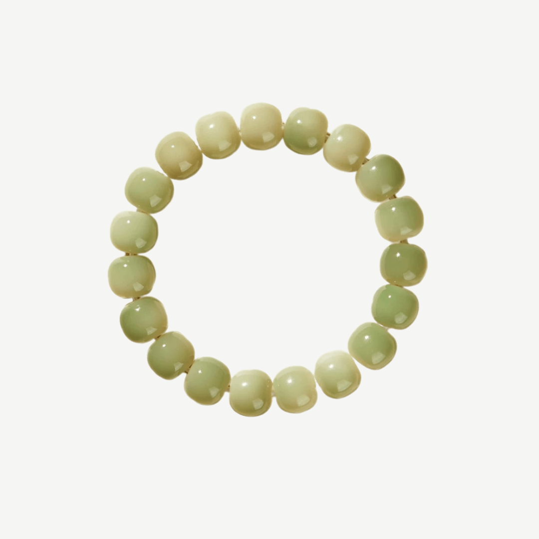 Natural Green Lime Bodhi Bracelet : - Seekcase