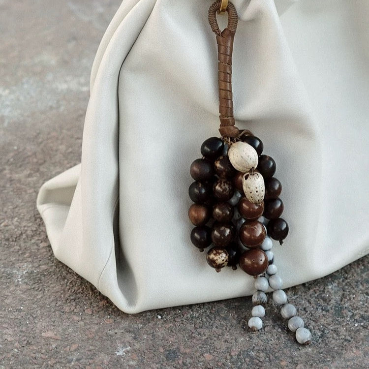 Bodhi Seed Carrying Charm - 19cm Natural Spiritual Bag Pendant : - Seekcase