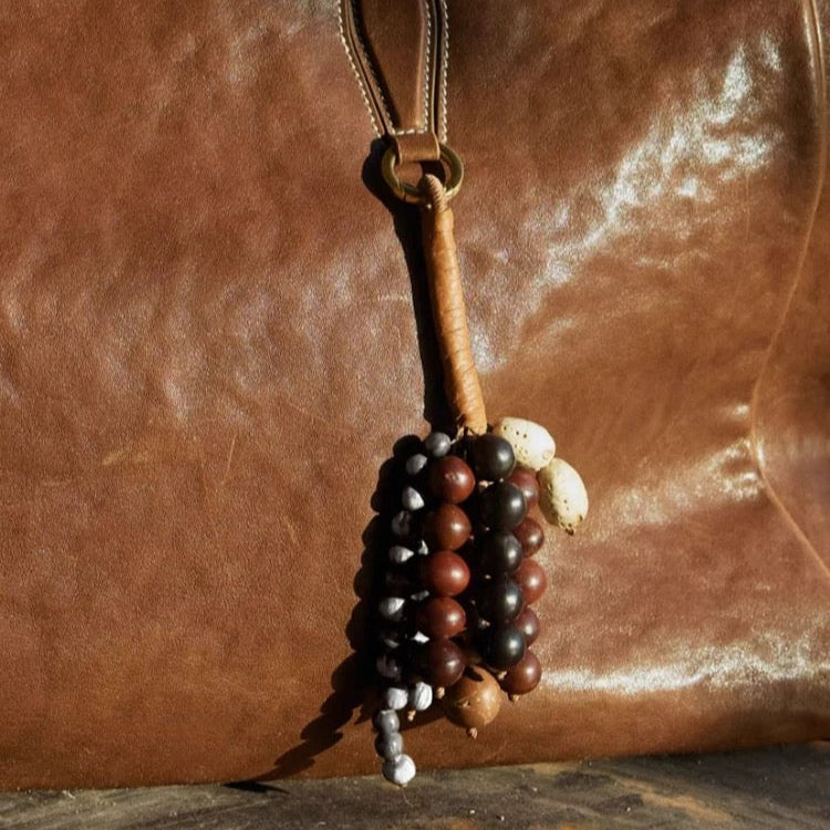 Bodhi Seed Carrying Charm - 19cm Natural Spiritual Bag Pendant : - Seekcase
