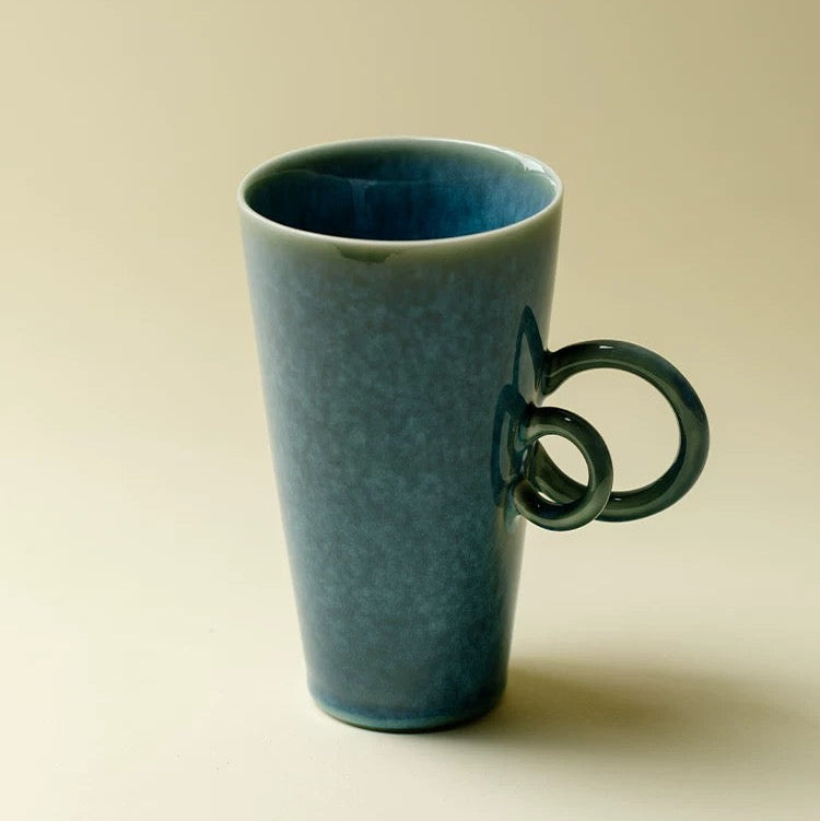 The Teal Vortex Dual-Handle Vessel 230ml : - Seekcase