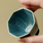 The Geometric Pillar Stemmed Sake Cup 70ml : - Seekcase