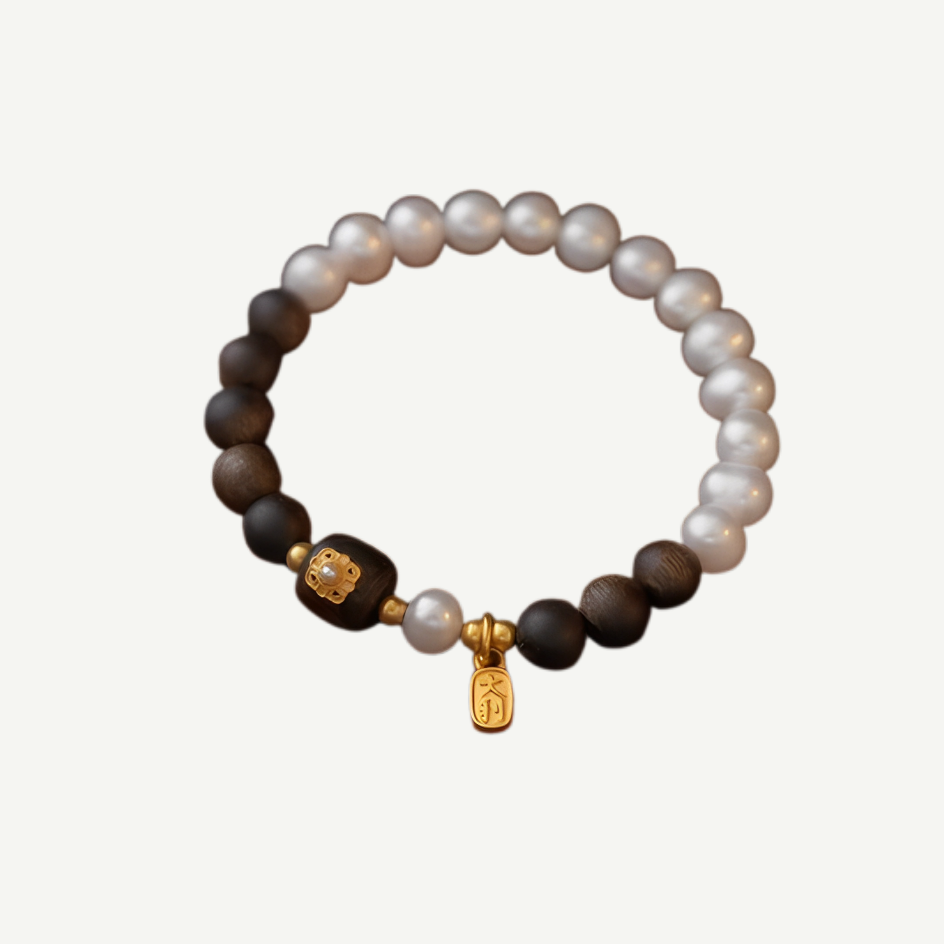 Pearl & Agarwood Serenity Bracelet : - Seekcase
