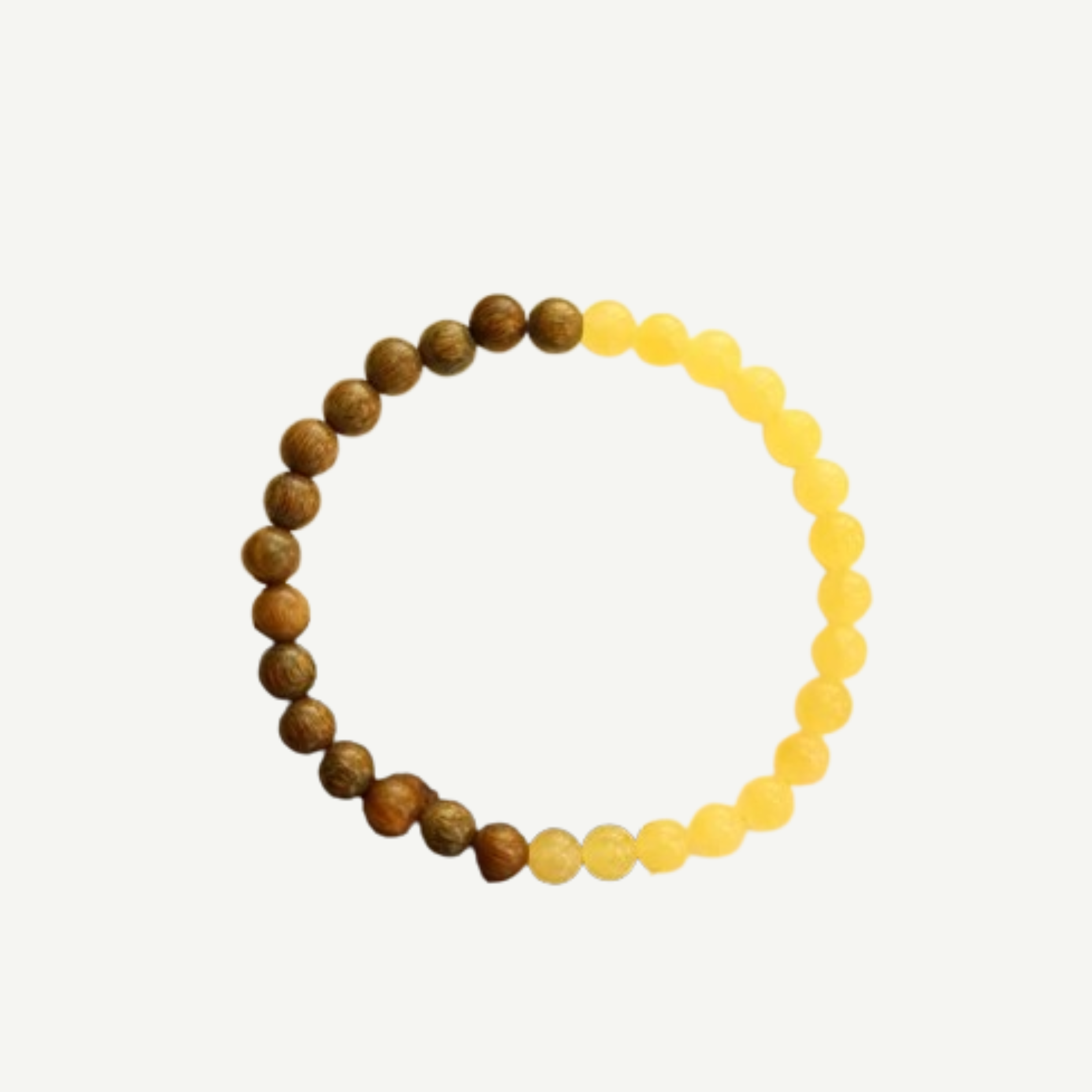 Green Sandalwood & Amber Harmony Bracelet : - Seekcase