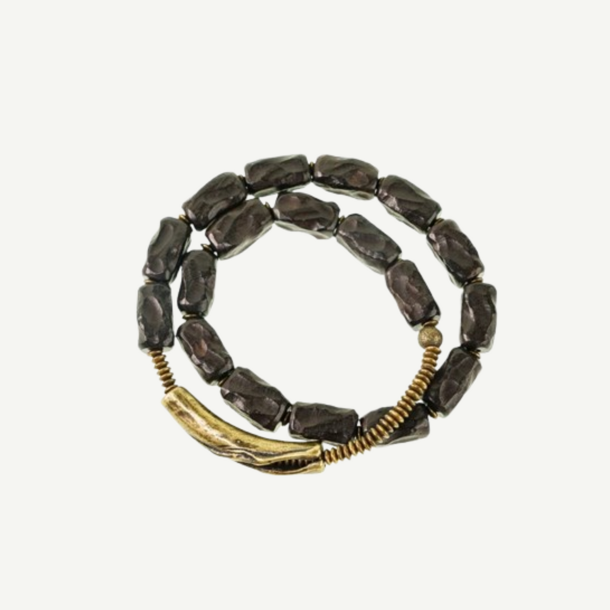 Ebony & Brass Vintage Bracelet : - Seekcase