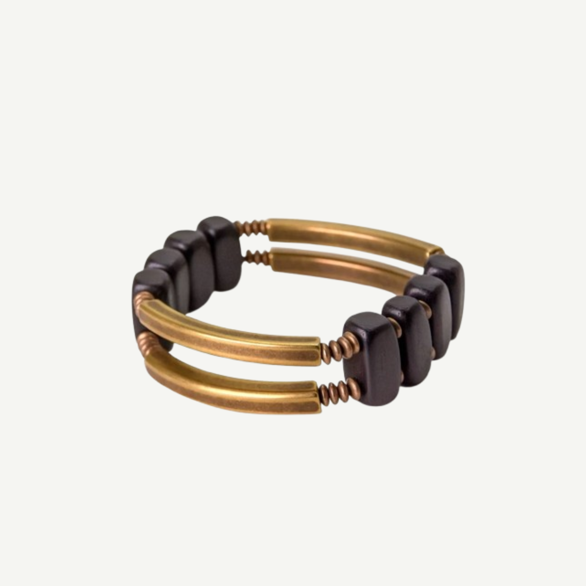 Ebony & Metallic Copper Statement Bracelet (Copy) : - Seekcase