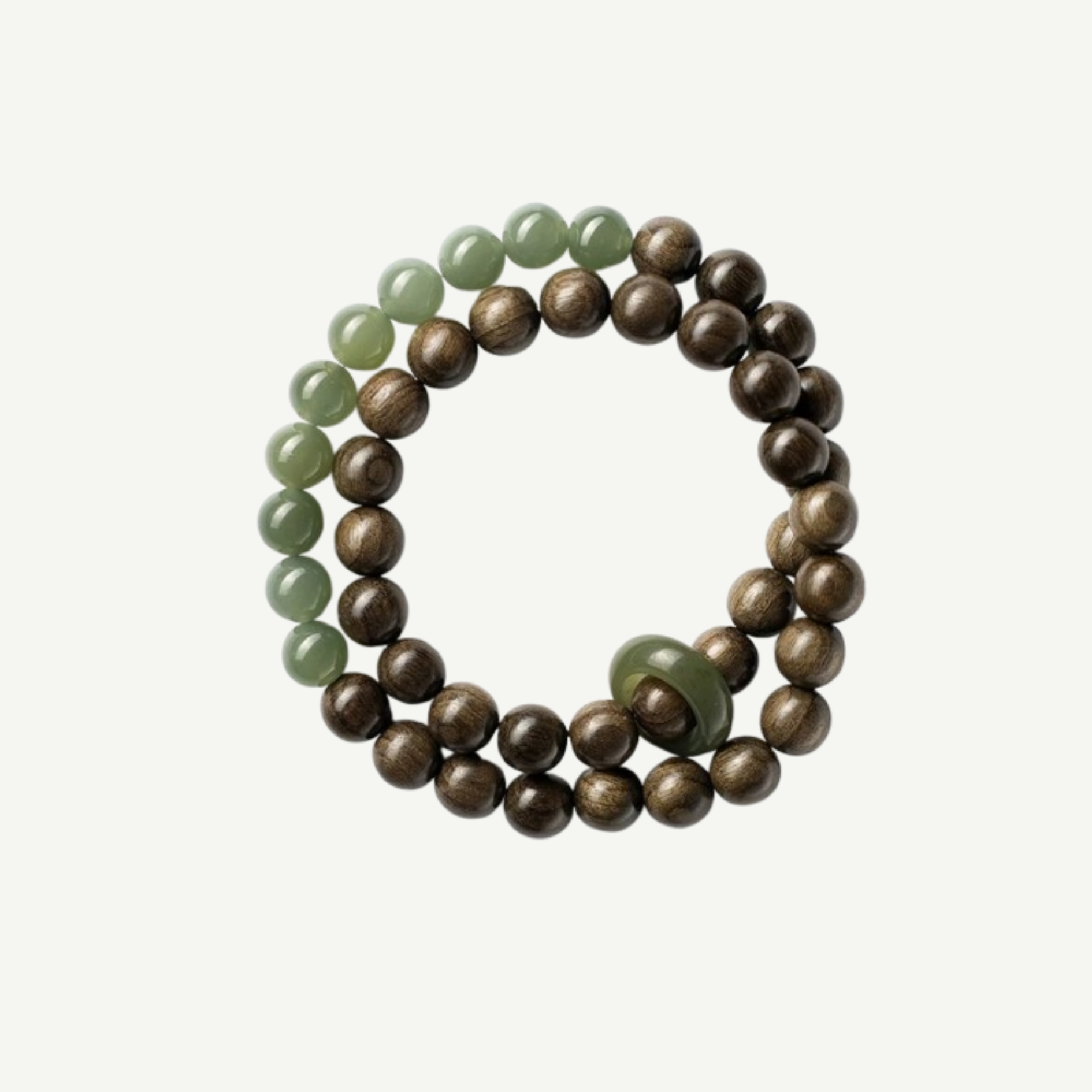 Jade & Ebony Wood Bracelet : - Seekcase