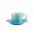 The Glacier Blue Crystalline Coffee Set 155ml