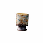 Artisan Hand-Painted Stemmed Sake Cup 210ml : - Seekcase