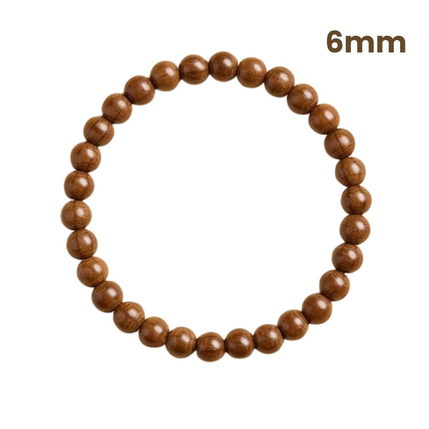 Guardian Six Paths Mala – Zen Wood Cleansing Bracelet : Brown 6mm - Seekcase