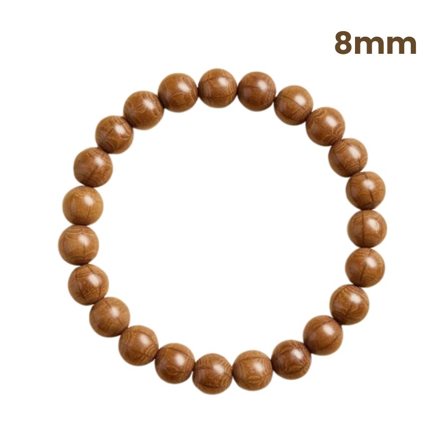 Guardian Six Paths Mala – Zen Wood Cleansing Bracelet : Brown 8mm - Seekcase